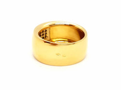 Bague Jonc en or jaune et diamant - Castafiore