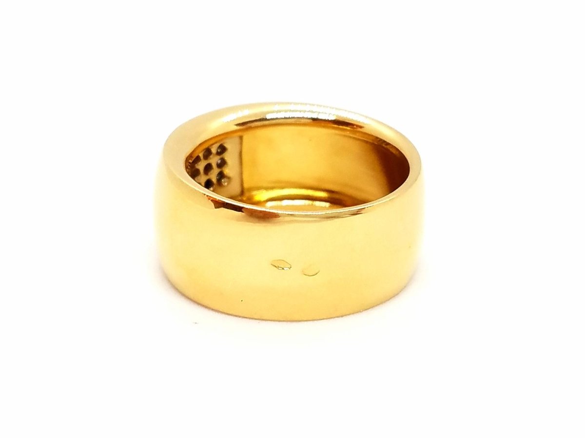 Bague Jonc en or jaune et diamant - Castafiore