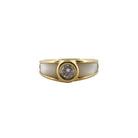 Bague Jonc MAUBOUSSIN "Nadia" en or jaune, nacre et diamant - Castafiore