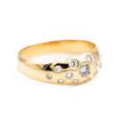 Bague Jonc Or jaune Diamant - Castafiore