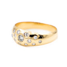 Bague Jonc Or jaune Diamant - Castafiore