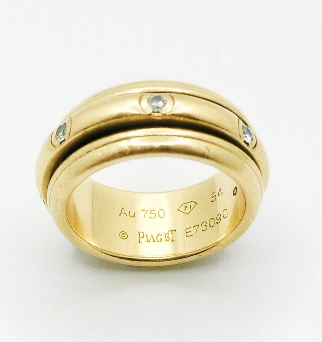 Bague Jonc PIAGET "Possession" en or jaune et diamants - Castafiore