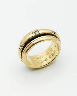 Bague Jonc PIAGET "Possession" en or jaune et diamants - Castafiore