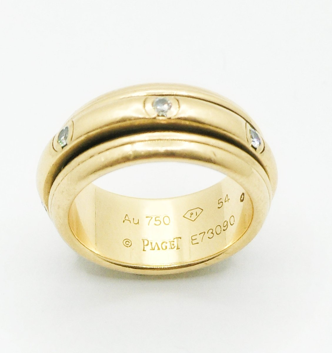 Bague Jonc PIAGET "Possession" en or jaune et diamants - Castafiore