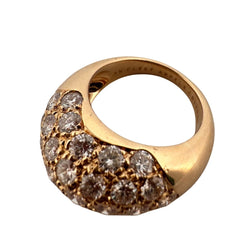 Bague Jonc VAN CLEEF & ARPELS en or jaune pavée de diamants