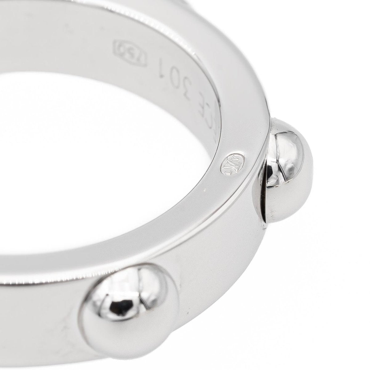 Bague LOUIS VUITTON Clous en or blanc - Castafiore