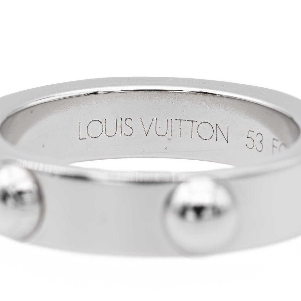 Bague LOUIS VUITTON Clous en or blanc - Castafiore
