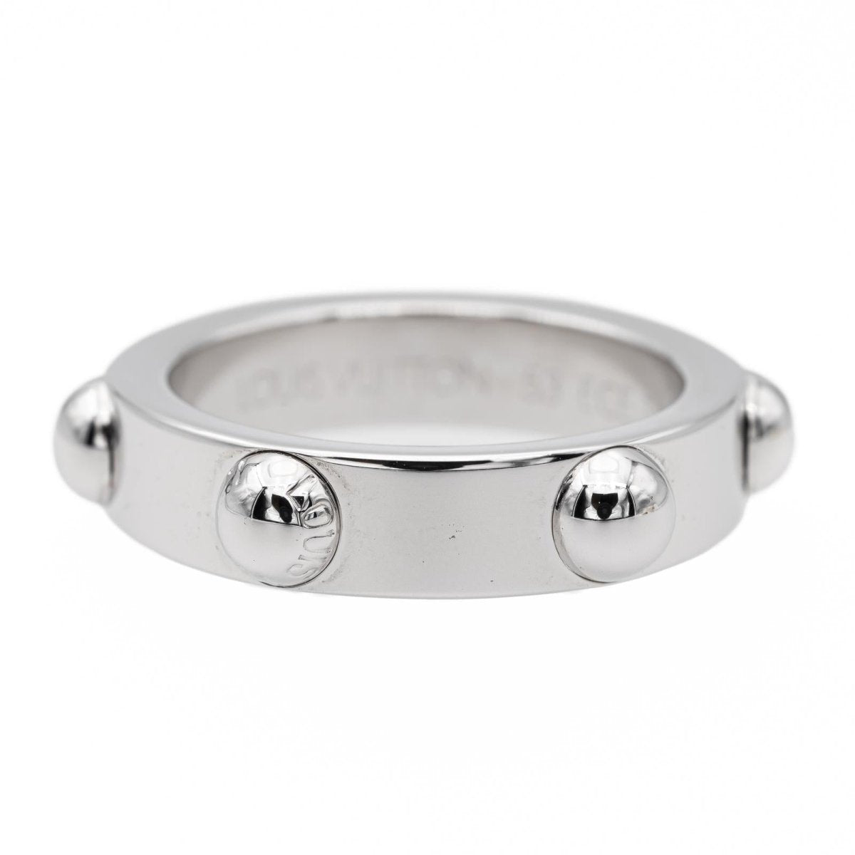 Bague LOUIS VUITTON Clous en or blanc - Castafiore