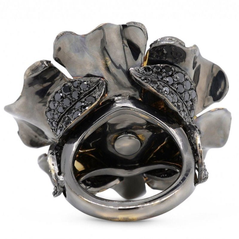 Bague Lydia Courteille or noir diamants - Castafiore