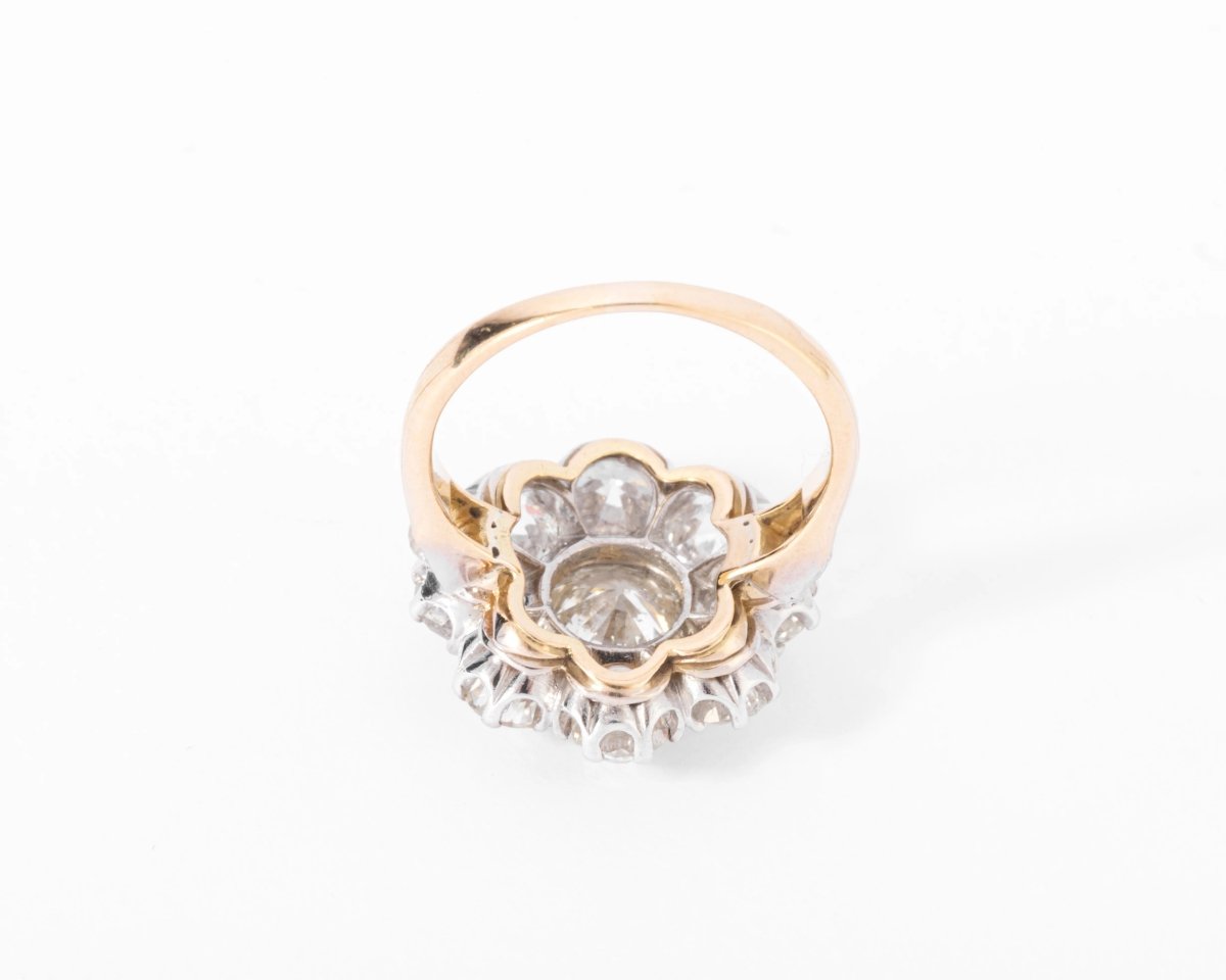 Bague marguerite en diamant - Castafiore