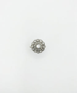 Bague Marguerite en or gris, platine et brillants - Castafiore