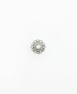 Bague Marguerite en or gris, platine et brillants - Castafiore