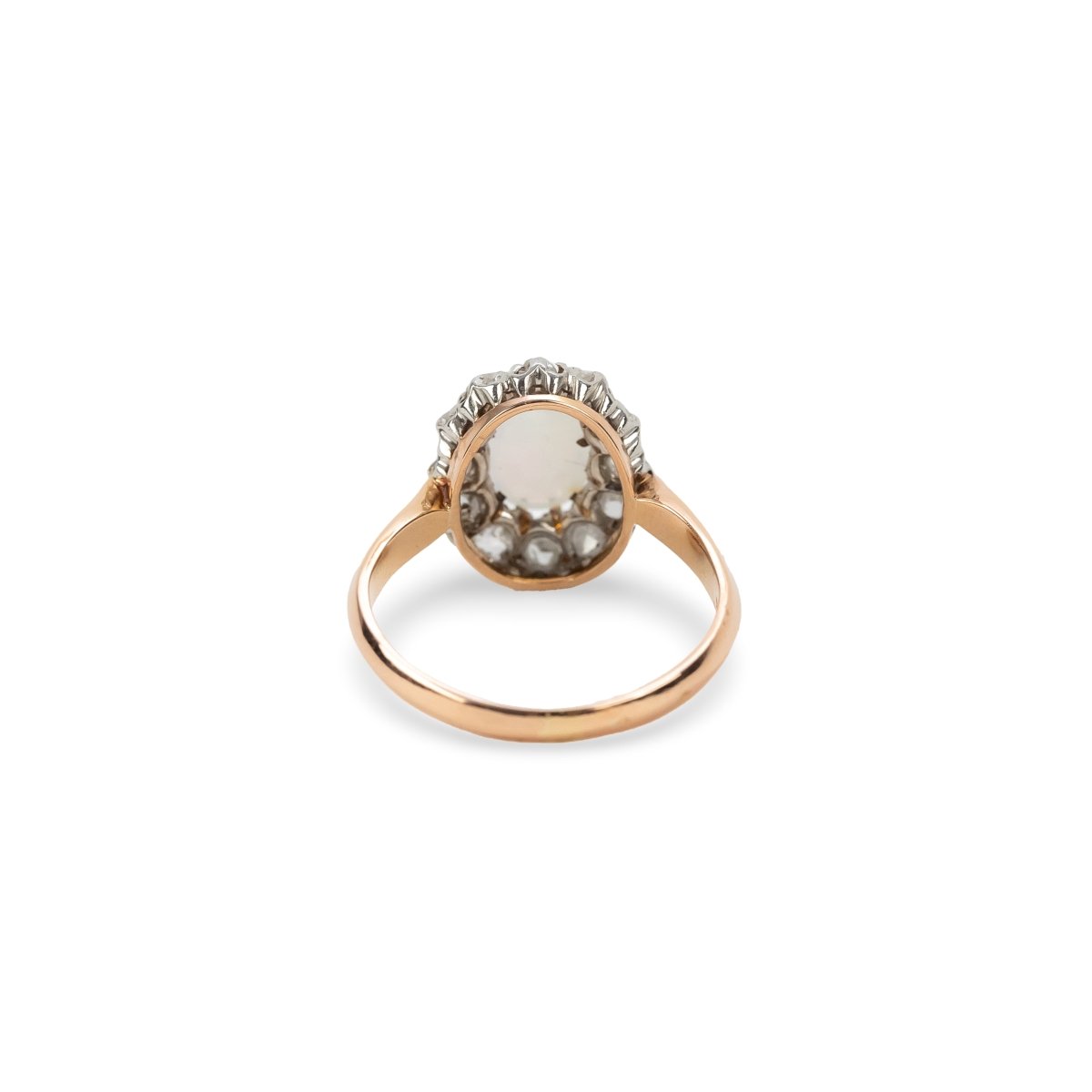 Bague Marguerite en or jaune, opale et diamants - Castafiore
