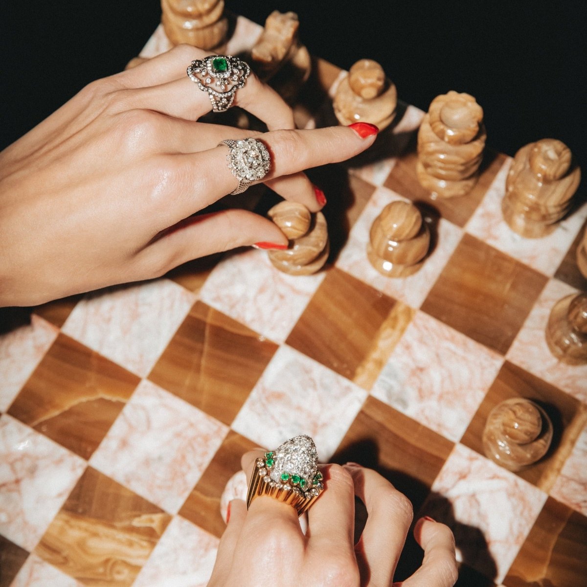 Bague Marguerite en platine et diamants - Castafiore