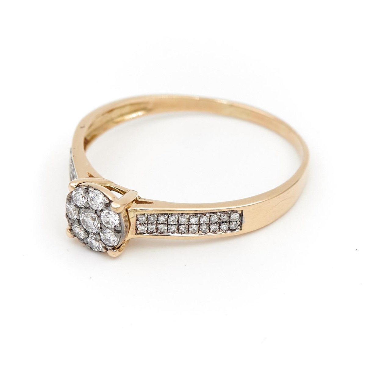 Bague Marguerite Or jaune Diamant - Castafiore