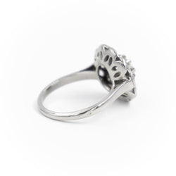 Bague Marguerite Platine Diamant - Castafiore