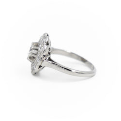 Bague Marguerite Platine Diamant - Castafiore