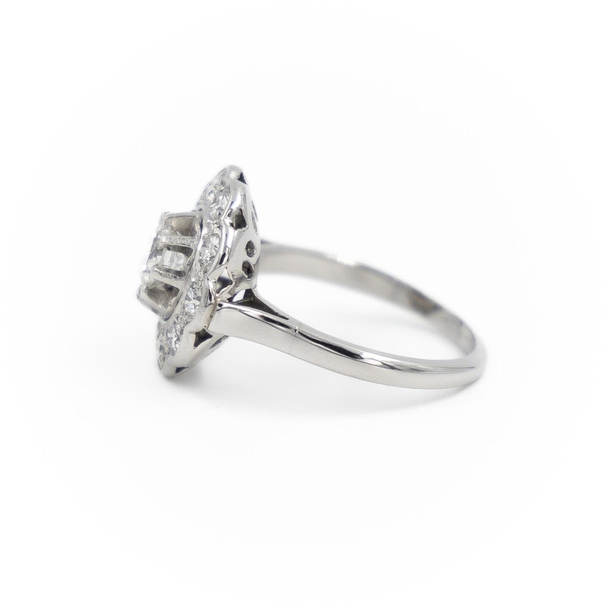 Bague Marguerite Platine Diamant - Castafiore