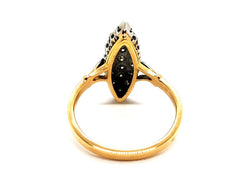 Bague Marquise Or jaune Diamant - Castafiore