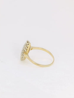 Bague marquise vintage en or et diamants - Castafiore