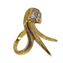 Bague MAUBOUSSIN "1967 S" en or jaune et diamants - Castafiore