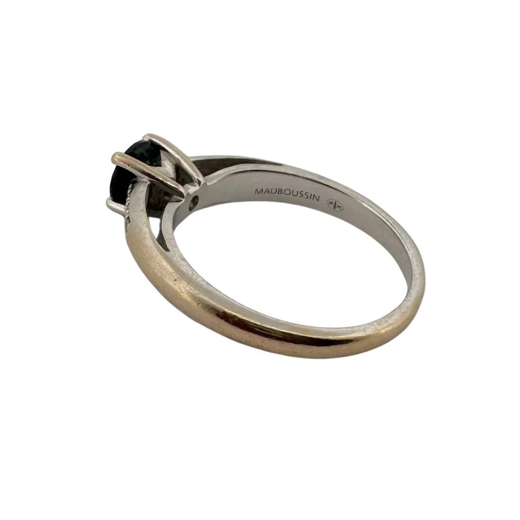 Bague MAUBOUSSIN en or blanc en saphir et diamants - Castafiore