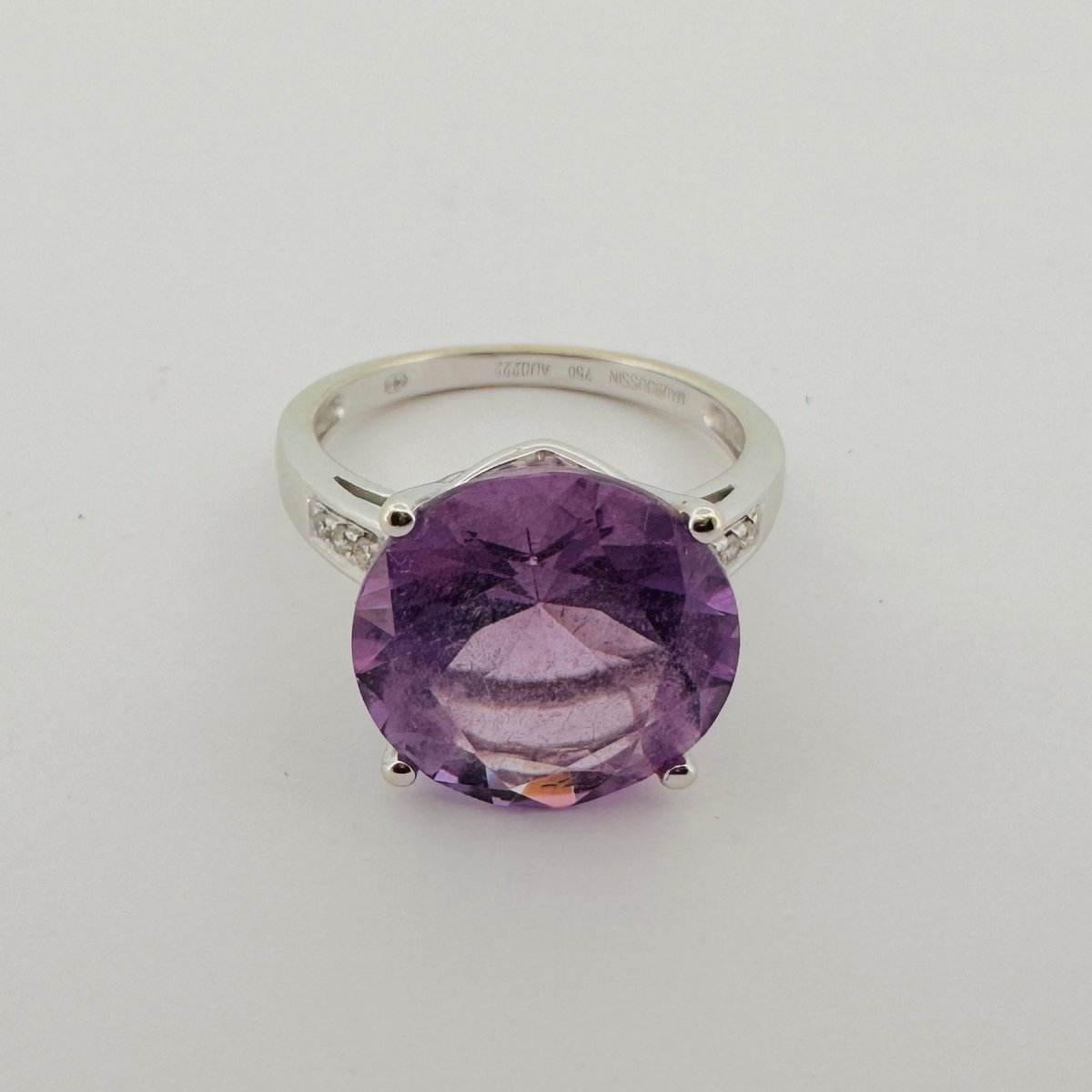Bague MAUBOUSSIN en or blanc et améthyste - Castafiore