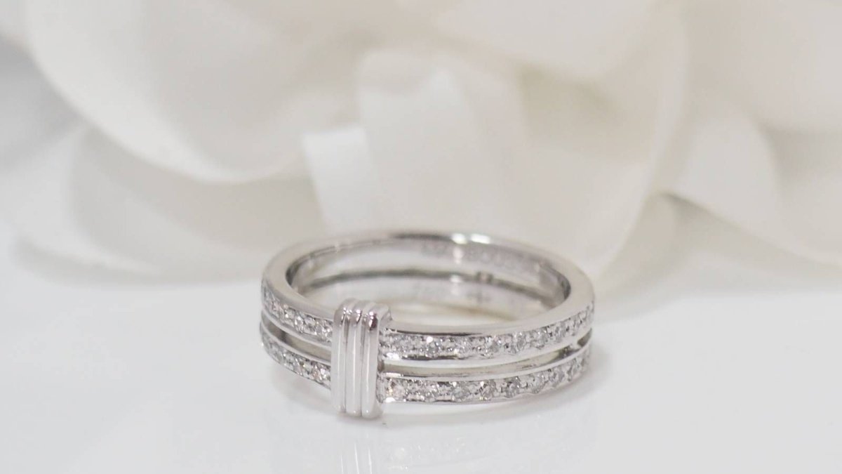 Bague Mauboussin en or blanc et diamants - Castafiore