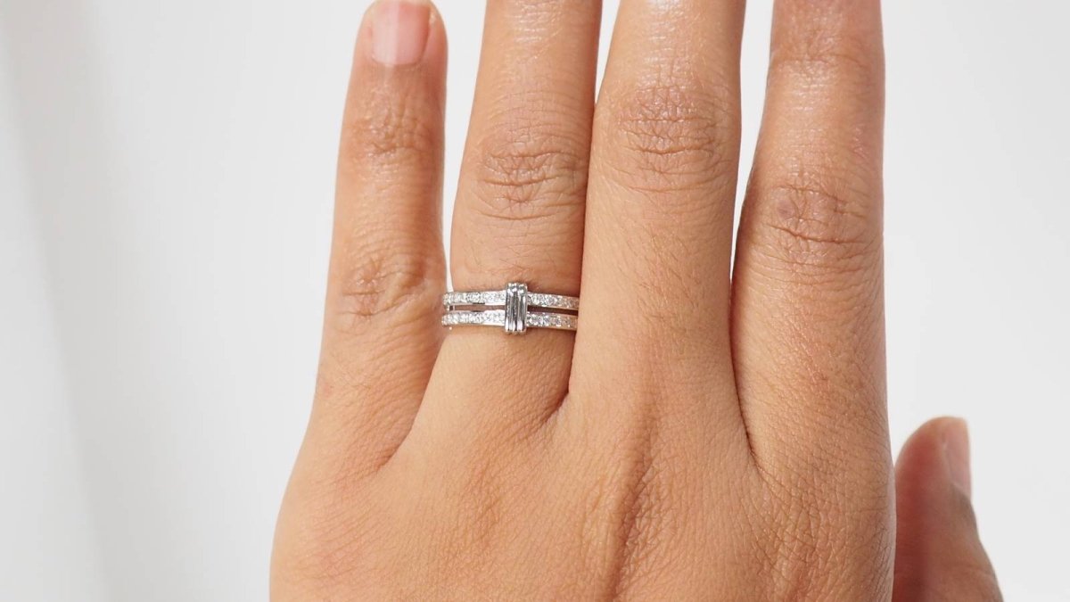 Bague Mauboussin en or blanc et diamants - Castafiore