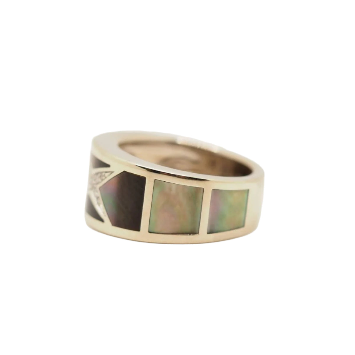 Bague Mauboussin Etoile beauté en or blanc, nacres et diamants - Castafiore