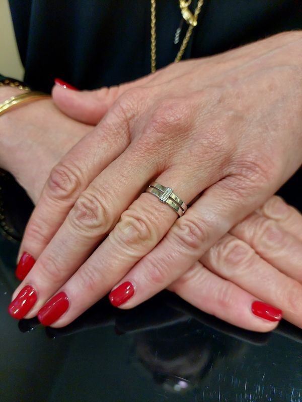 Bague MAUBOUSSIN "Subtile ÉTernité" , En Or Blanc - Castafiore