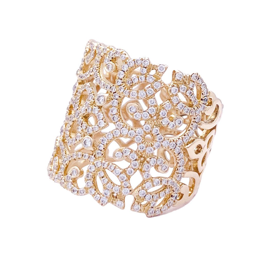 Bague MESSIKA "Eden", en or rose et diamants - Castafiore
