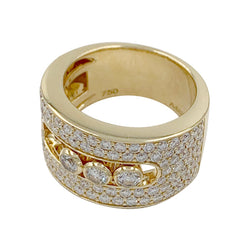 Bague Messika, "Move Joaillerie Pavée", or jaune, diamants - Castafiore