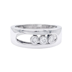 Bague MESSIKA "Move Joaillerie PM" en or blanc et diamants. - Castafiore