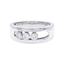 Bague MESSIKA "Move Joaillerie PM" en or blanc et diamants. - Castafiore