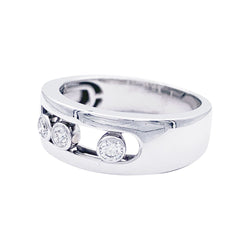 Bague MESSIKA "Move Joaillerie PM" en or blanc et diamants. - Castafiore