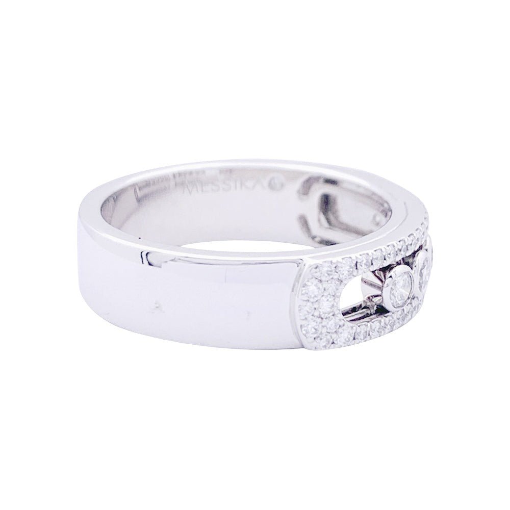 Bague MESSIKA "Move", or blanc et diamants - Castafiore