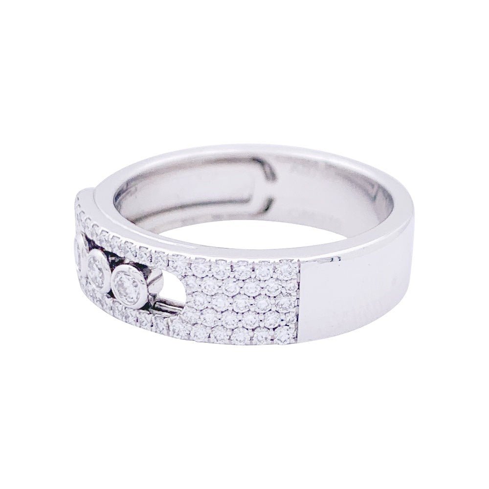 Bague MESSIKA "Move", or blanc et diamants - Castafiore