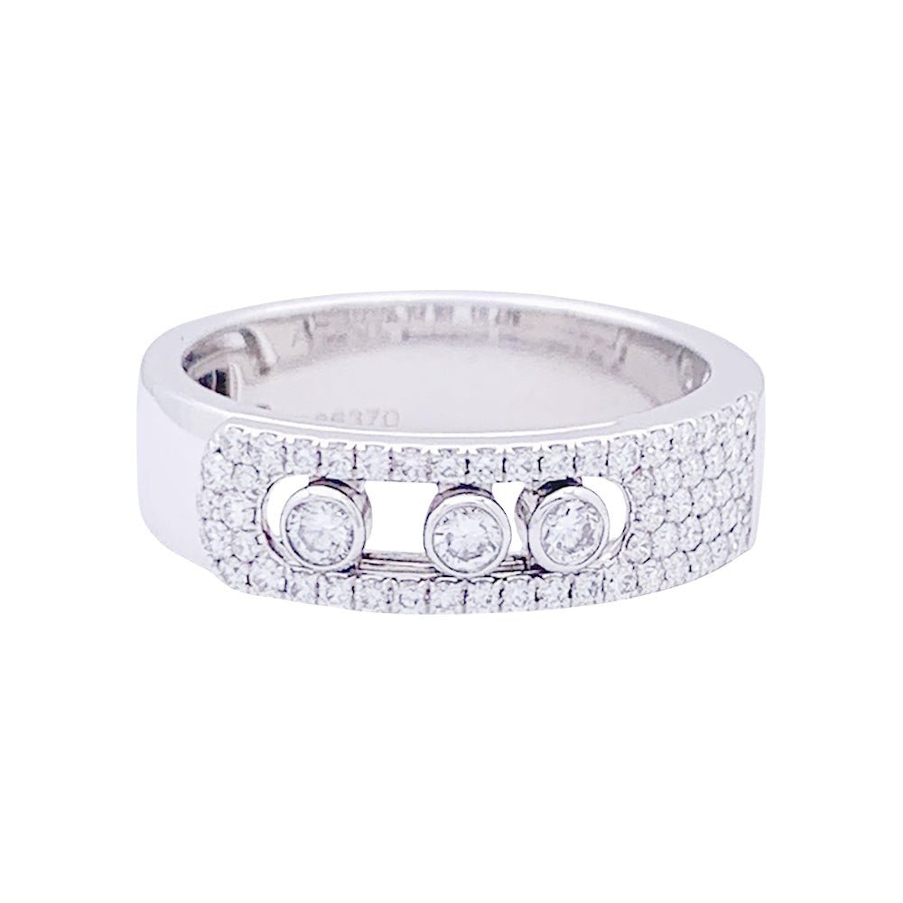 Bague MESSIKA "Move", or blanc et diamants - Castafiore