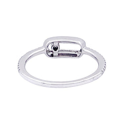 Bague MESSIKA, "Move Uno Pavé", or blanc et diamants - Castafiore