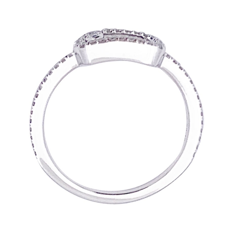 Bague MESSIKA, "Move Uno Pavé", or blanc et diamants - Castafiore