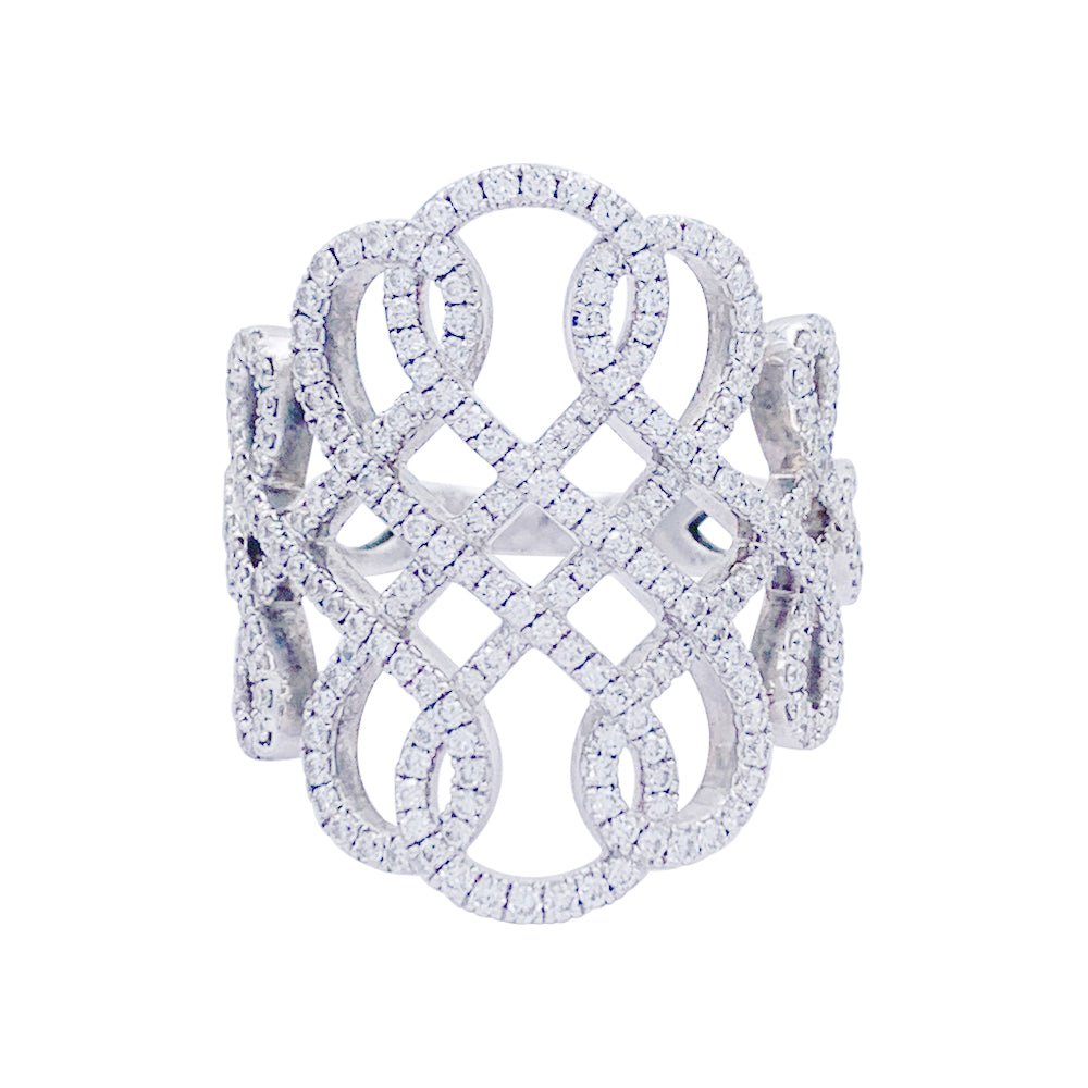 Bague MESSIKA "Promess" en or blanc et diamants - Castafiore