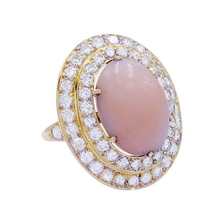 Bague M.Gérard corail, diamants - Castafiore