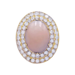 Bague M.Gérard corail, diamants - Castafiore