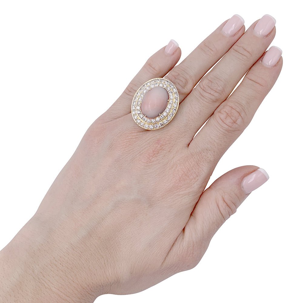 Bague M.Gérard corail, diamants - Castafiore