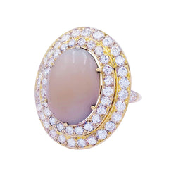 Bague M.Gérard corail, diamants - Castafiore