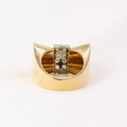 Bague nœud Art-Déco en or et diamants - Castafiore