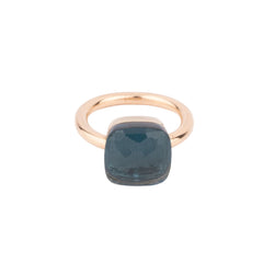 Bague nudo XL en topaze bleue london blue - Castafiore