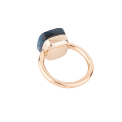 Bague nudo XL en topaze bleue london blue - Castafiore