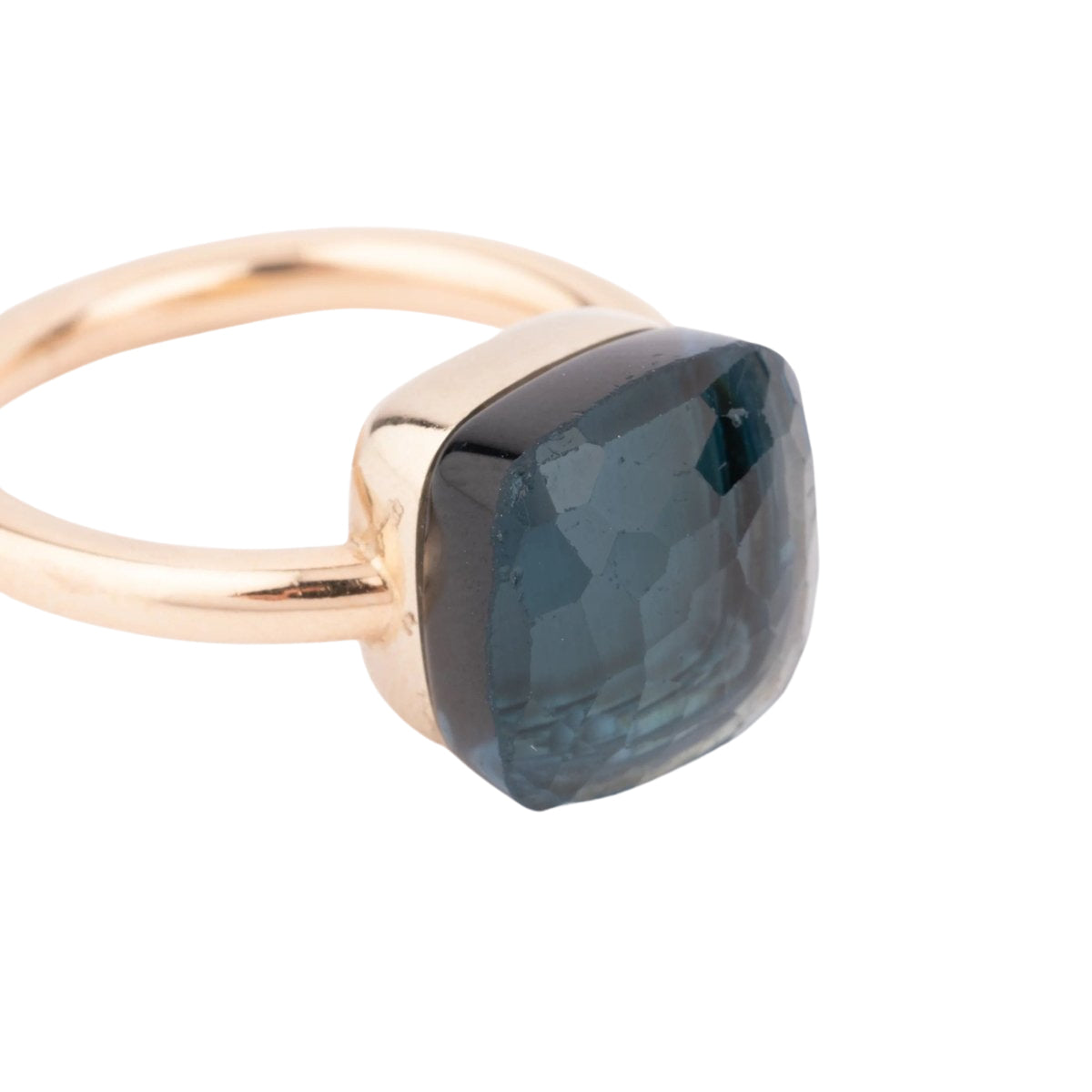 Bague nudo XL en topaze bleue london blue - Castafiore